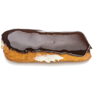 Randy's Chocolate Long John Donut w/ Cream