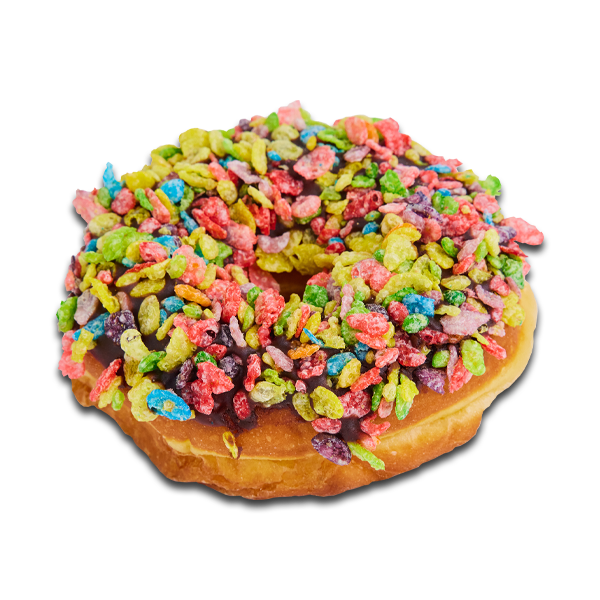 Fruity Pebble Raised Donut